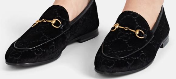 Gucci Belt-Detail Velvet Loafers 730
